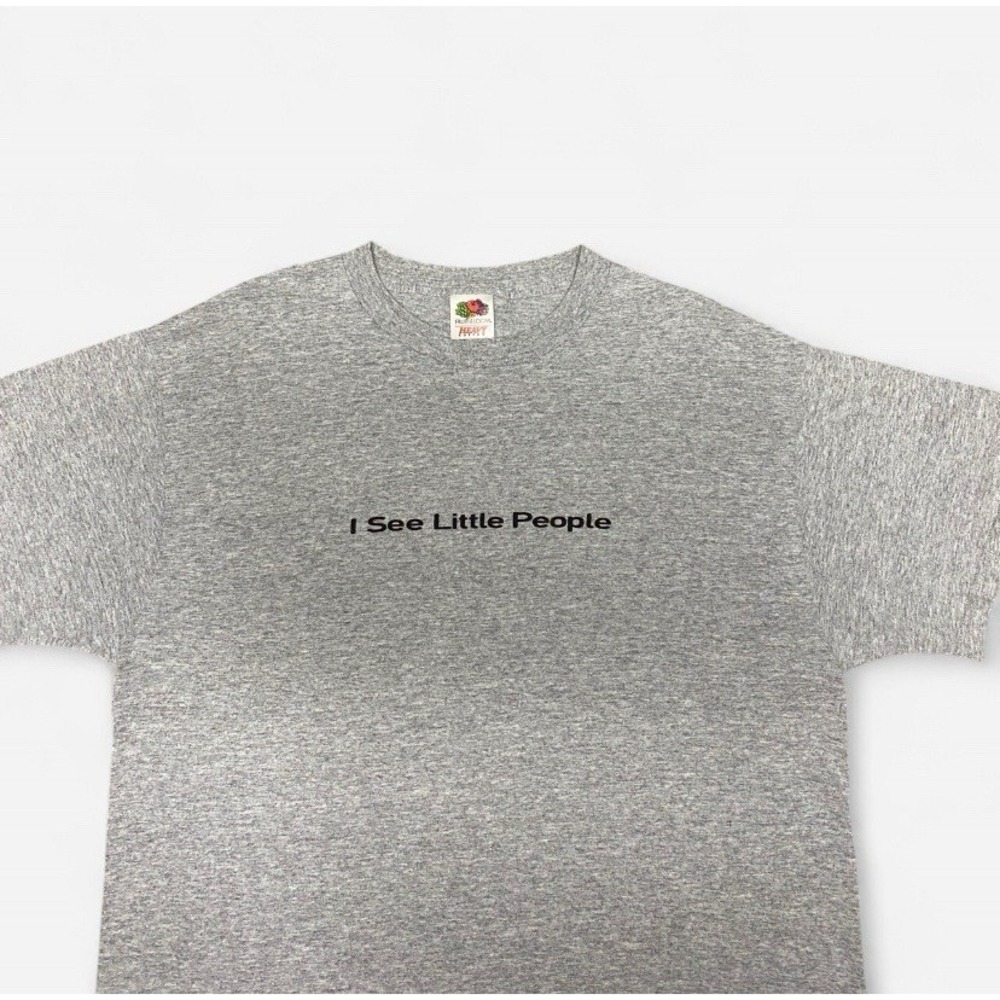 Vintage I see little people body temple California gym funny grey T-shirt